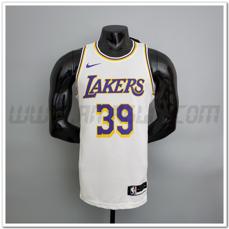 Maglia Los Angeles Lakers (Howard #39) Bianco Encolure Ronde
