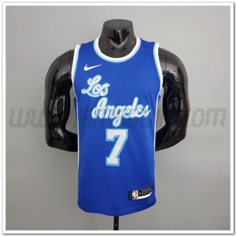 Maglia Los Angeles Lakers (Anthony #7) Blu Latin Night (High Head)