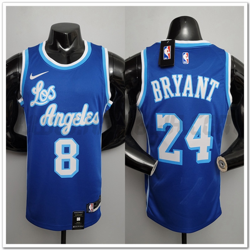 Maglia Los Angeles Lakers (Bryant #8) After (Bryant #24) Retro Blu