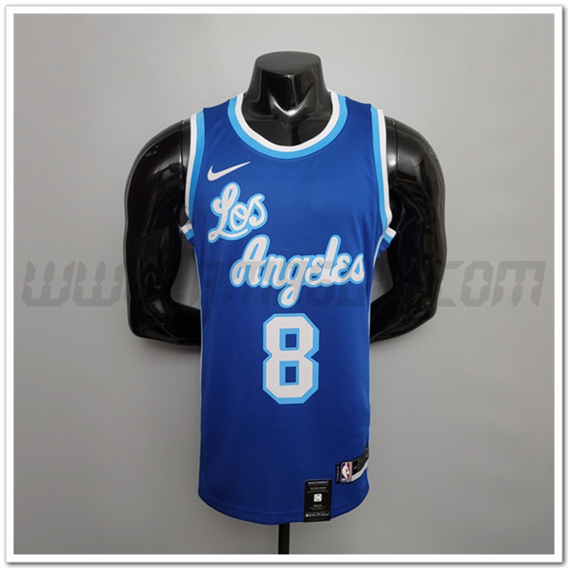 Maglia Los Angeles Lakers (Bryant #8) Blu Retro Night