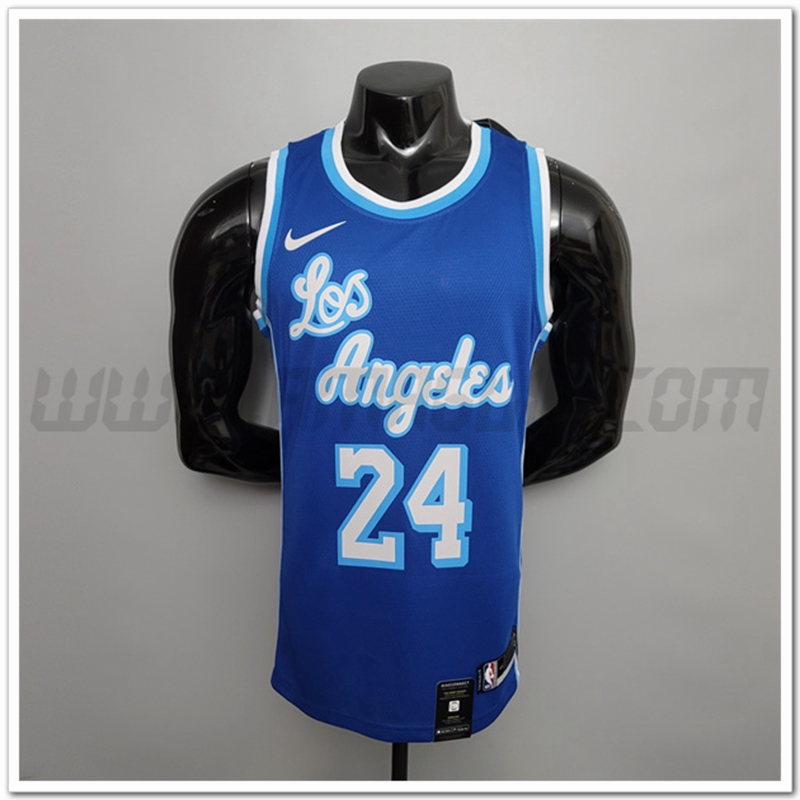 Maglia Los Angeles Lakers (Bryant #24) Blu Retro Night