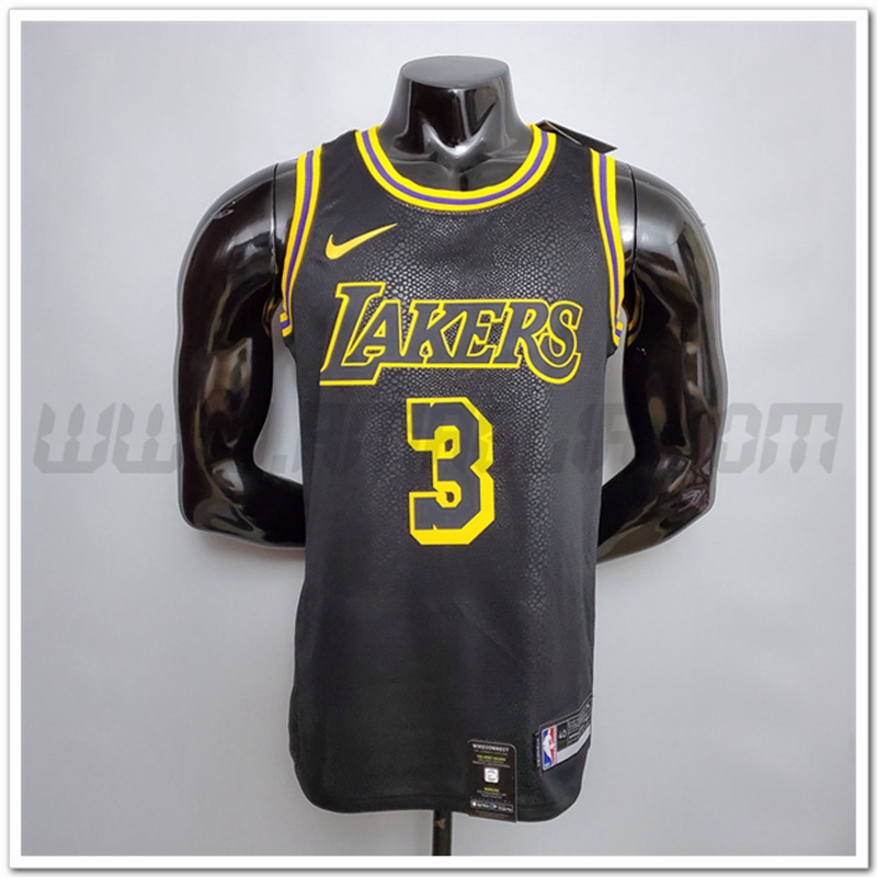 Maglia Los Angeles Lakers (Davis #3) Nero