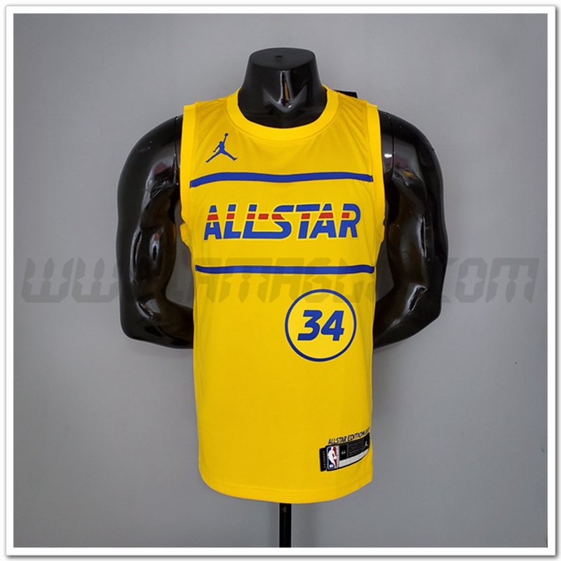Maglia All-Star (Antetokounmpo #34) 2021 Giallo
