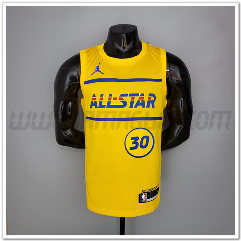 Maglia All-Star (Curry #30) 2021 Giallo