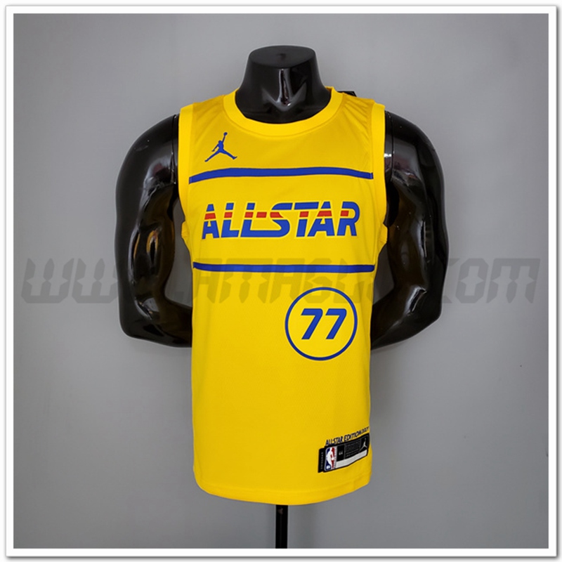 Maglia All-Star (Doncic #77) 2021 Giallo