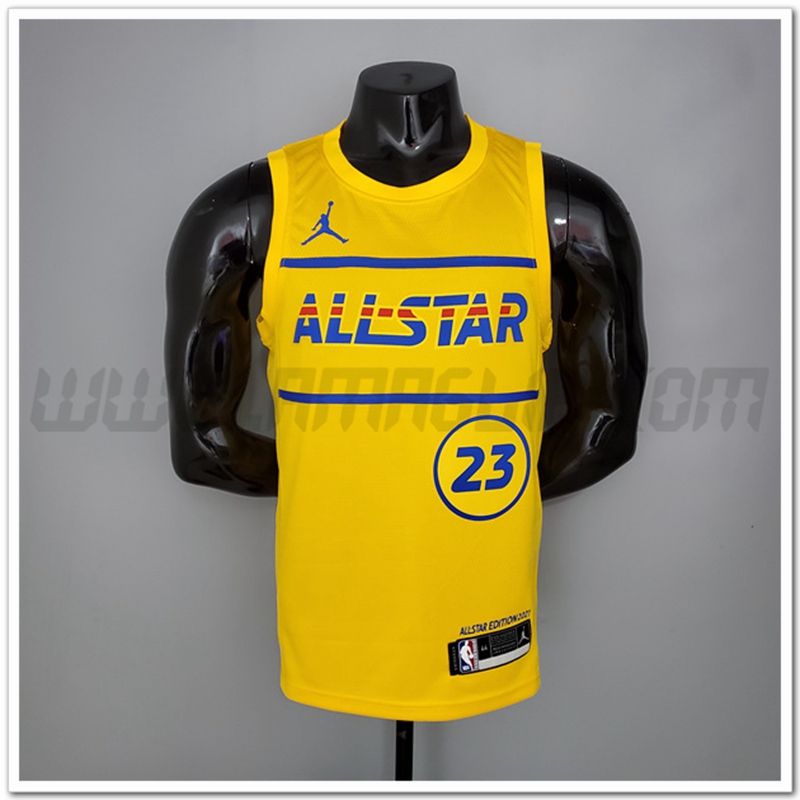 Maglia All-Star (James #23) 2021 Giallo