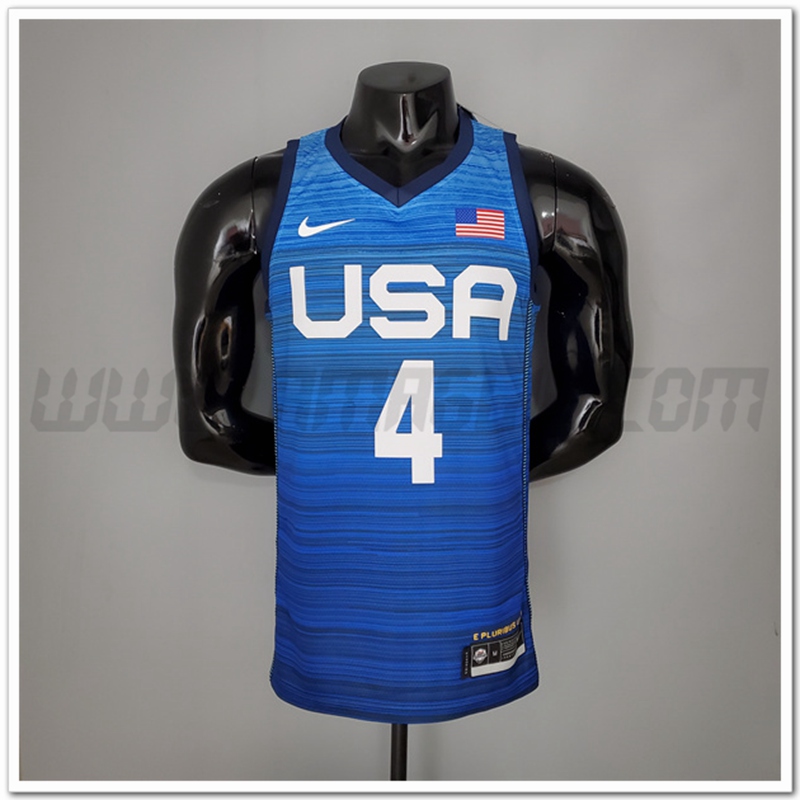 Maglia Jeux Olympiques (Beal #4) USA Team 2021 Blu