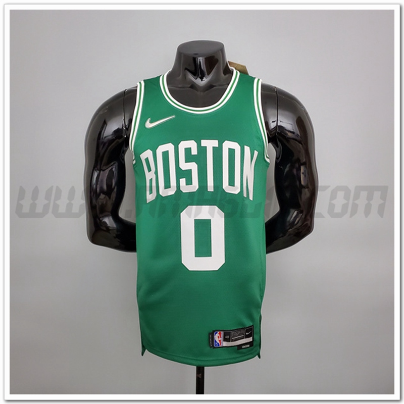 Maglia Boston Celtics (Tatum #0) Verde 75°anniversario