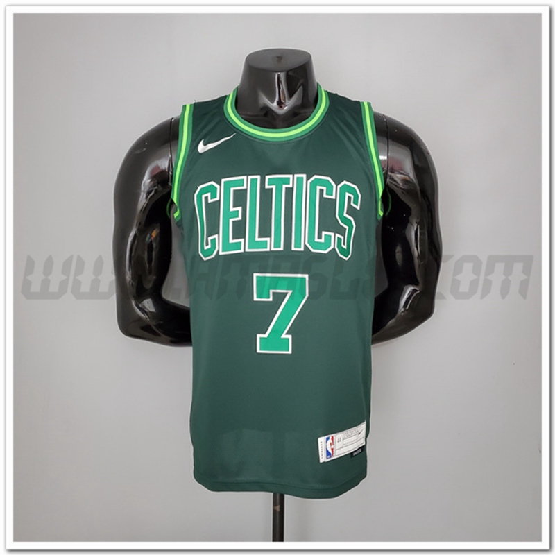 Maglia Boston Celtics (Brown #7) 2021 Verde Bonus Edition Dark