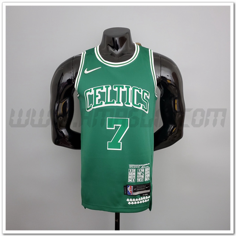 Maglia Boston Celtics (Brown #7) 2022 Verde Teltes Citta
