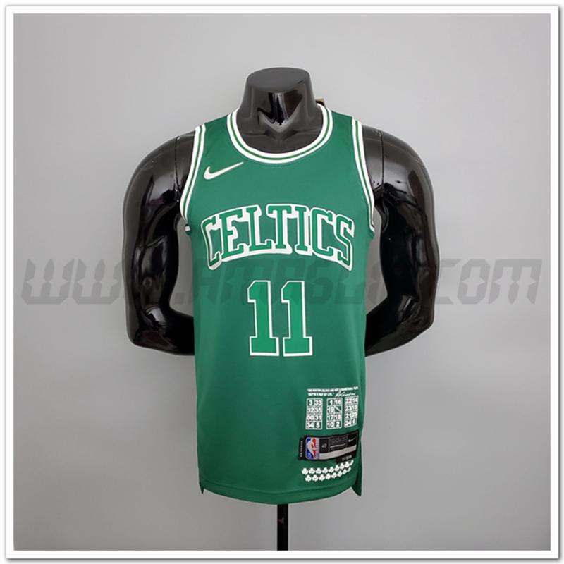 Maglia Boston Celtics (Irving #11) 2022 Verde Teltes Citta