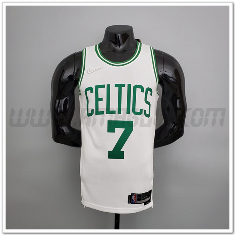 Maglia Boston Celtics (Brown #7) Bianco 75°anniversario