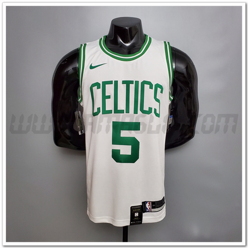 Maglia Boston Celtics (Garnett #5) Bianco