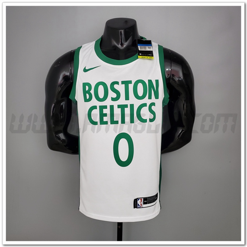 Maglia Boston Celtics (Tatum #0) Bianco Citta