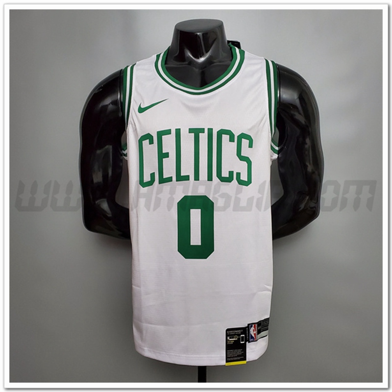 Maglia Boston Celtics (Tatum #0) Bianco