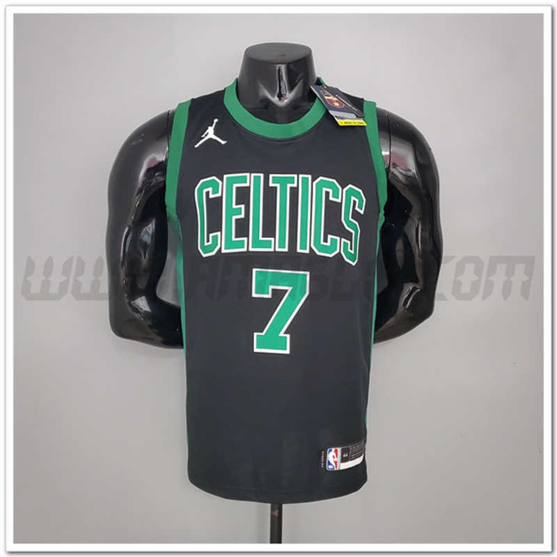 Maglia Boston Celtics (Brown #7) Nero Jordan Theme