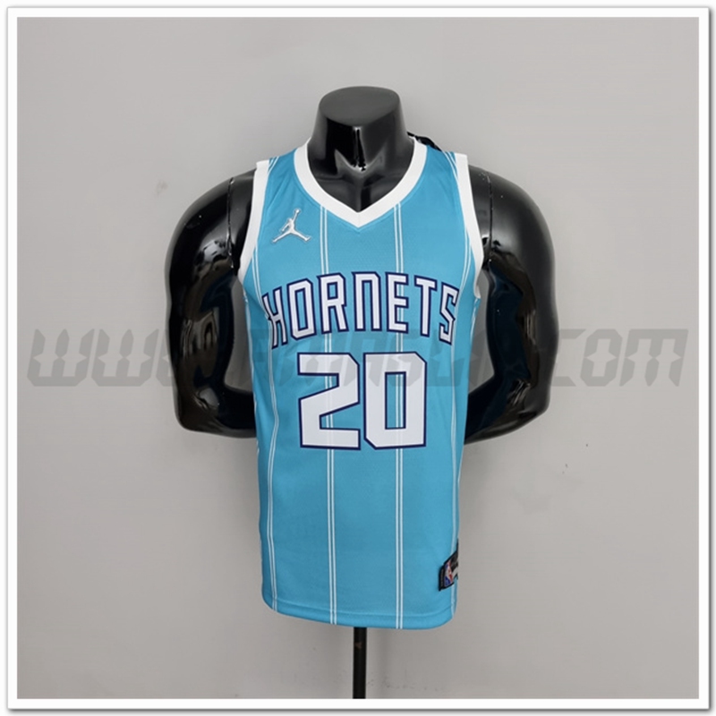 Maglia Charlotte Hornets (Hayward #20) Blu 75°anniversario