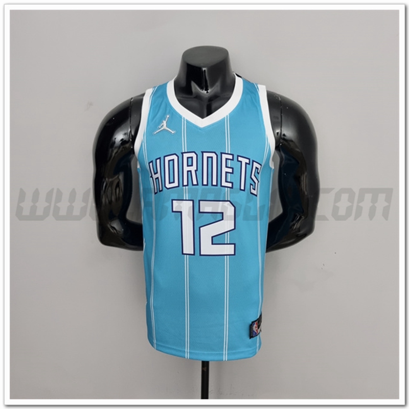 Maglia Charlotte Hornets (Oubre jr.#12) Blu 75°anniversario