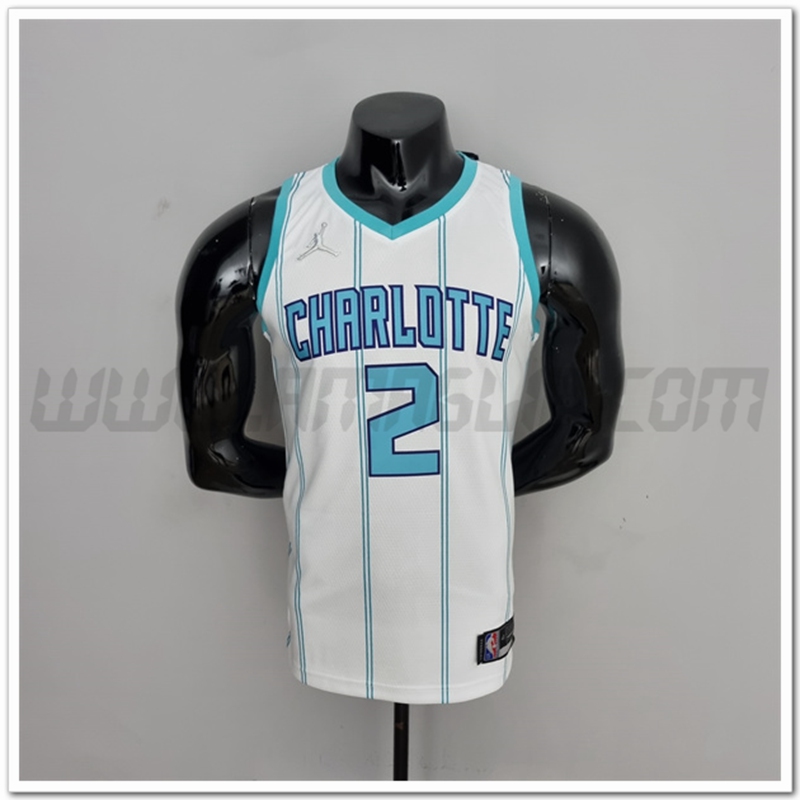Maglia Charlotte Hornets (Ball #2) Bianco 75°anniversario