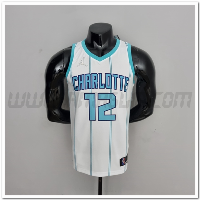 Maglia Charlotte Hornets (Oubre #12) Bianco 75°anniversario