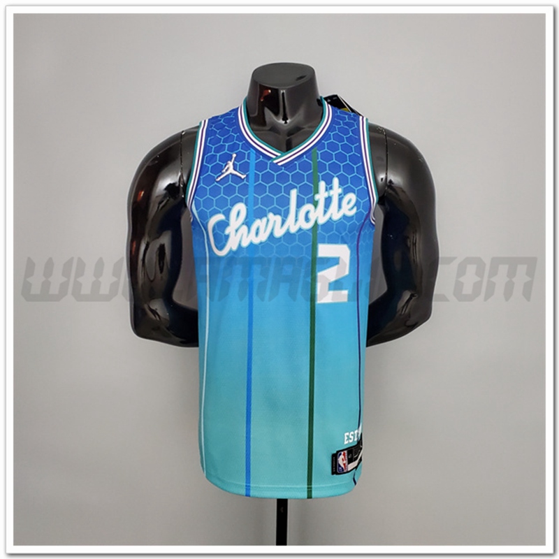 Maglia Charlotte Hornets (Ball #2) 2022 Blu Citta