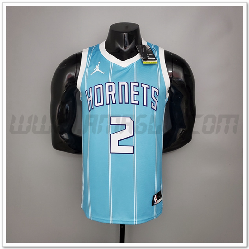 Nuovo Maglia Charlotte Hornets (Ball #2) Blu