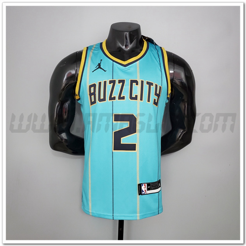 Nuovo Maglia Charlotte Hornets (Ball #2) Verde