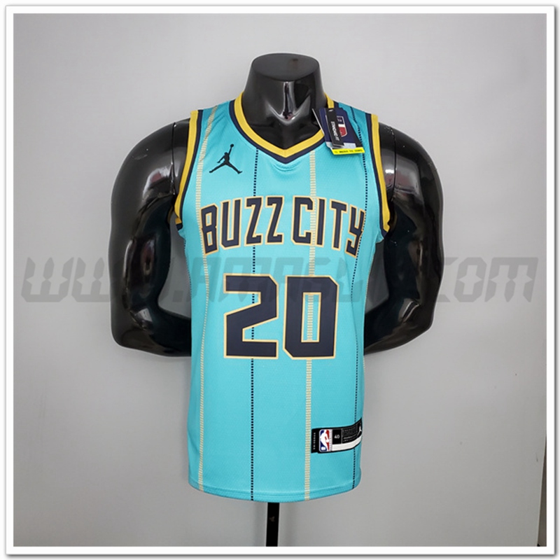 Nuovo Maglia Charlotte Hornets (Hayward #20) Verde