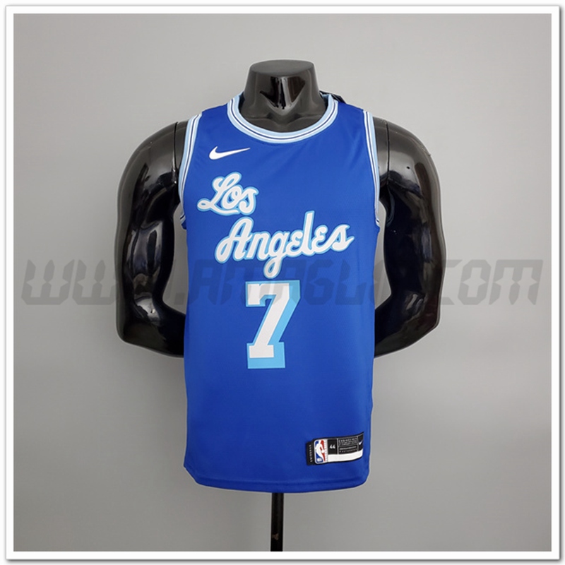 Maglia Los Angeles Lakers (Anthony #7) 2021 Retro Blu
