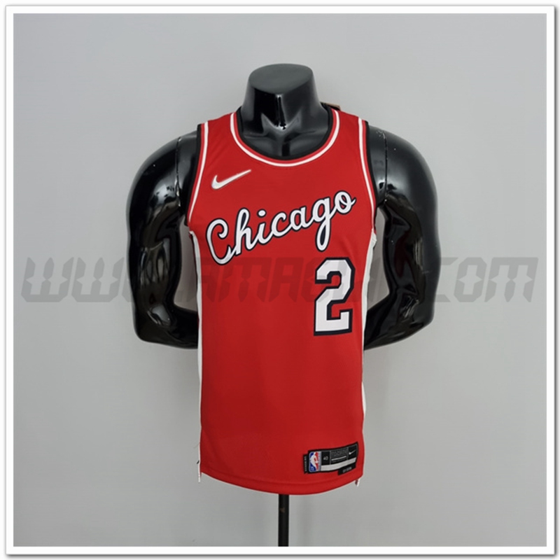 Maglia Chicago Bulls (Ball #2) Rosso 75°anniversario Citta