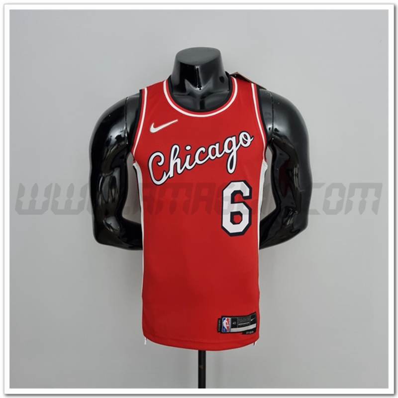 Maglia Chicago Bulls (Caruso #6) Rosso 75°anniversario Citta