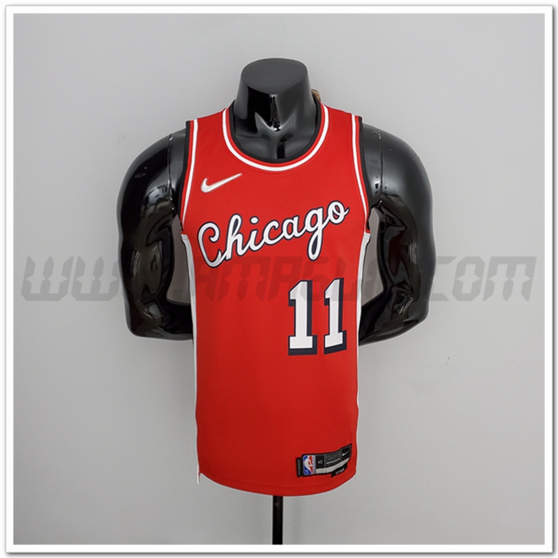 Maglia Chicago Bulls (Derozan #11) Rosso 75°anniversario Citta