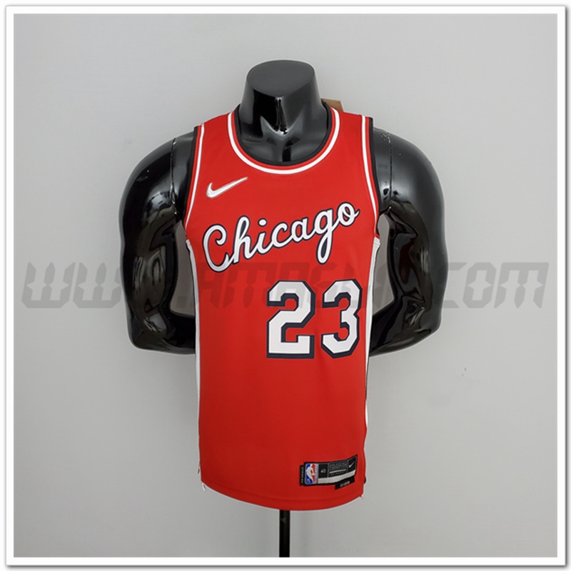 Maglia Chicago Bulls (Jordan #23) Rosso 75°anniversario Citta
