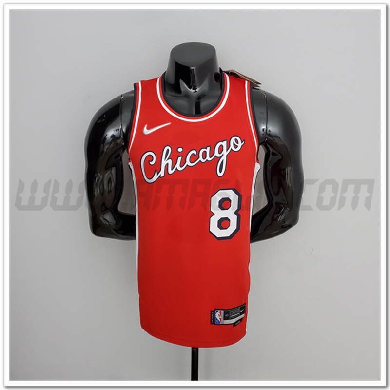 Maglia Chicago Bulls (Lavine #8) Rosso 75°anniversario Citta