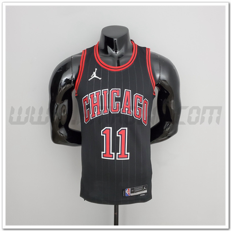 Maglia Chicago Bulls (Derozan #11) Nero 75°anniversario