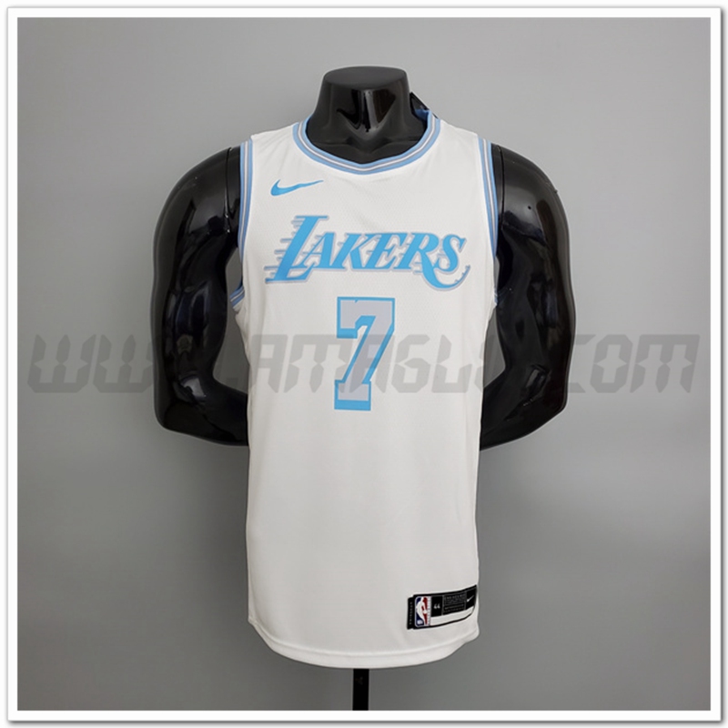 Maglia Los Angeles Lakers (Anthony #7) 2021 Retro Bianco
