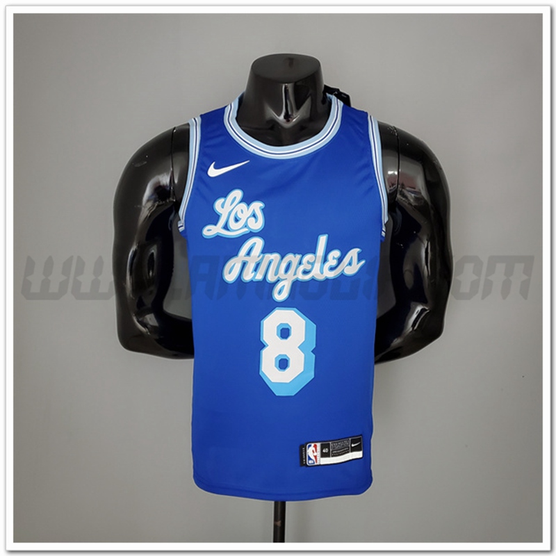 Maglia Los Angeles Lakers (Bryant #8) 2021 Retro Blu
