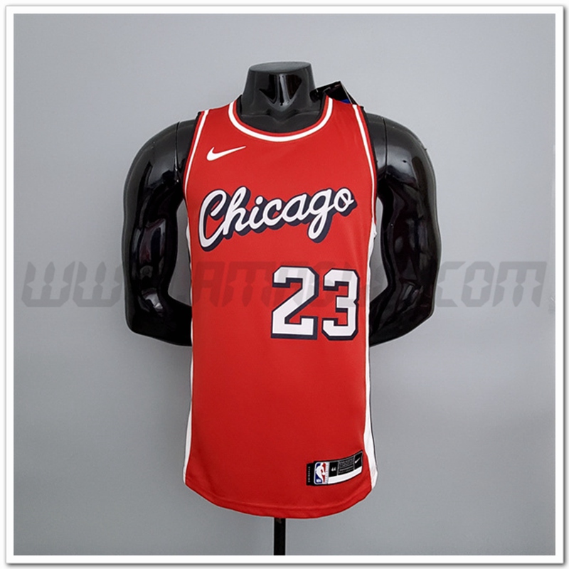 Maglia Chicago Bulls (Jordan #23) 2022 Rosso Citta