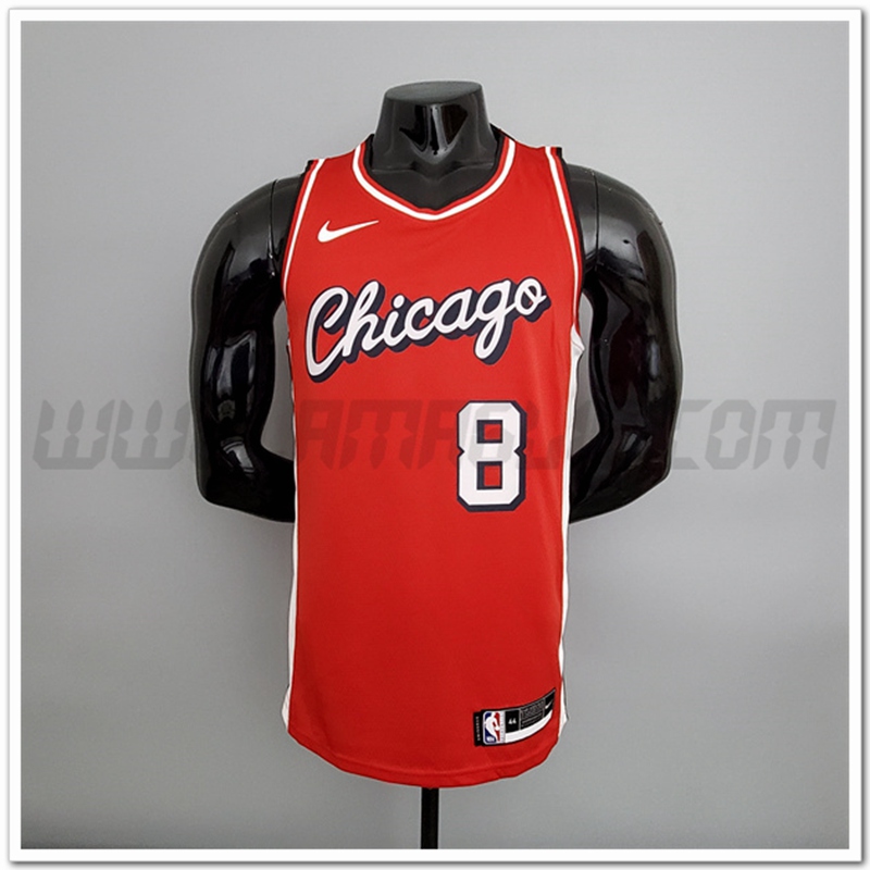 Maglia Chicago Bulls (LaVine #8) 2022 Rosso Citta