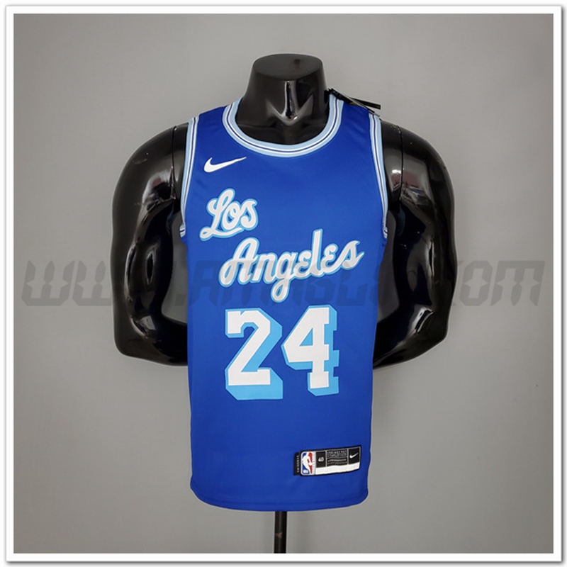 Maglia Los Angeles Lakers (Bryant #24) 2021 Retro Blu