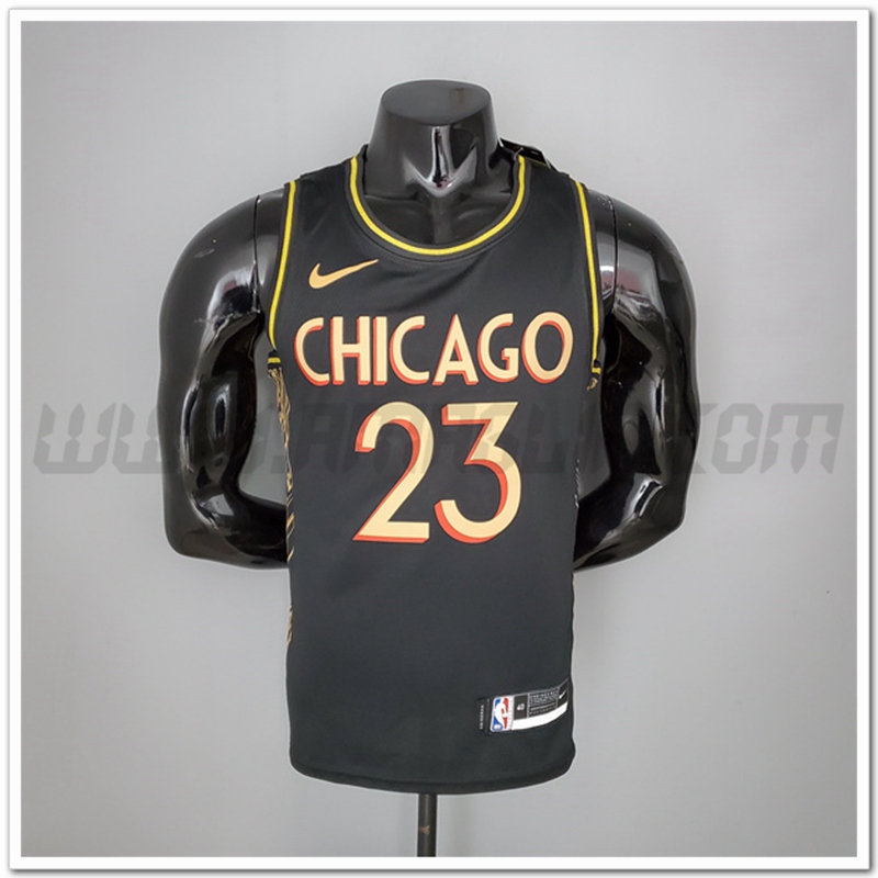Maglia Chicago Bulls (Jordan #23) Nero Team Citta