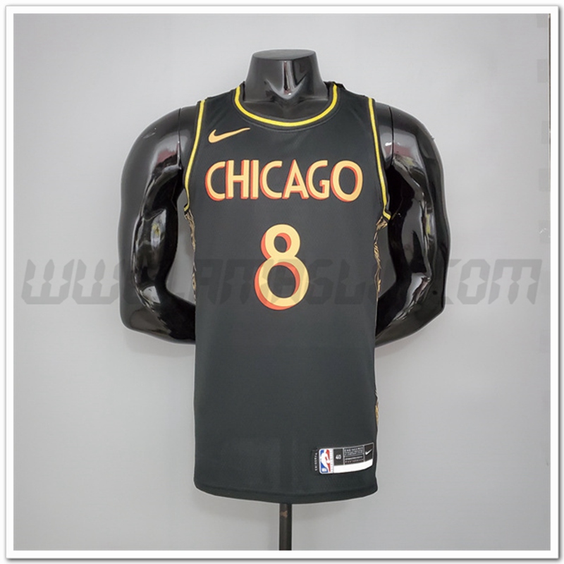 Nuovo Maglia Chicago Bulls (Lavine #8) Nero Citta