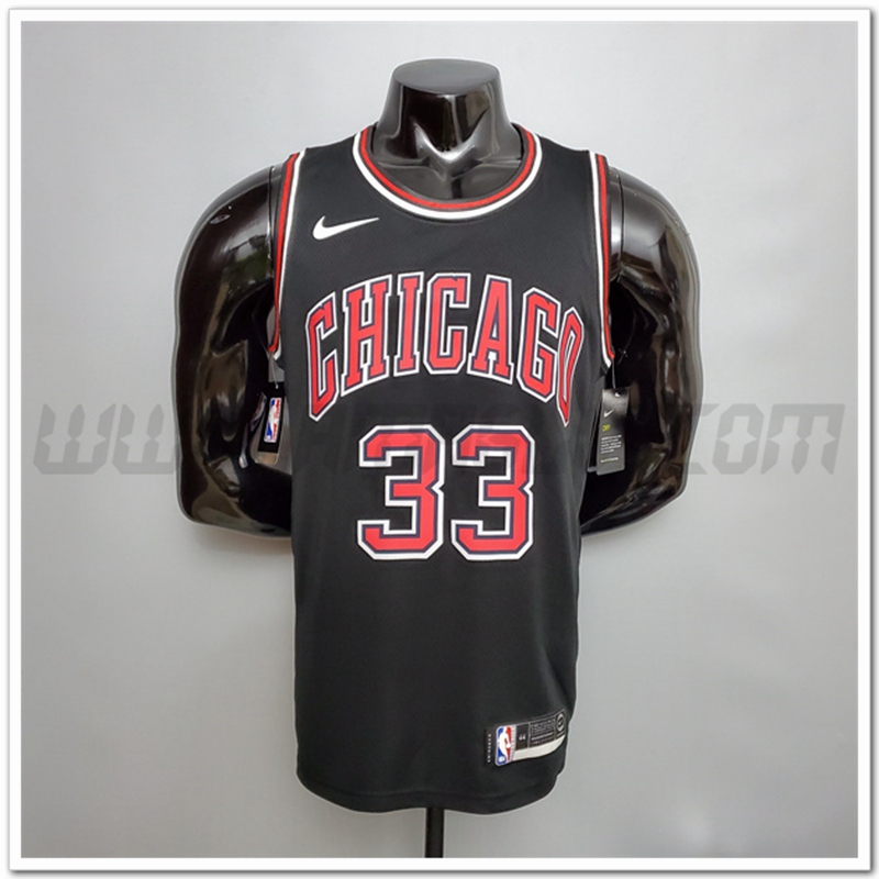 Maglia Chicago Bulls (Pippen #33) Nero