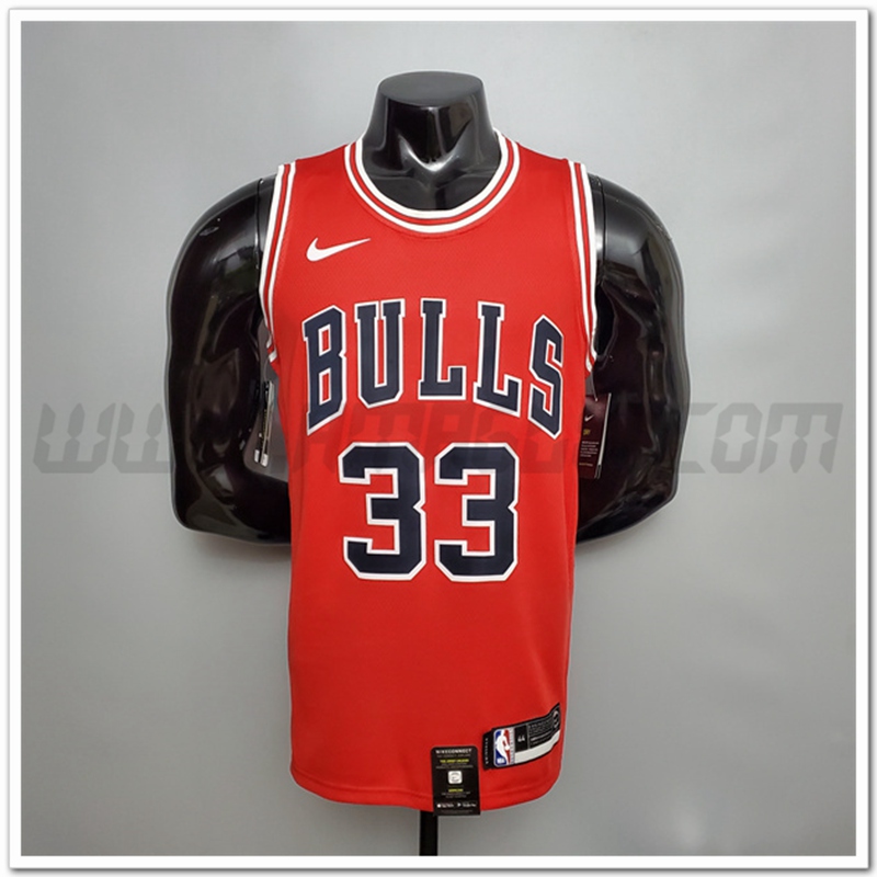 Maglia Chicago Bulls (Pippen #33) Rosso