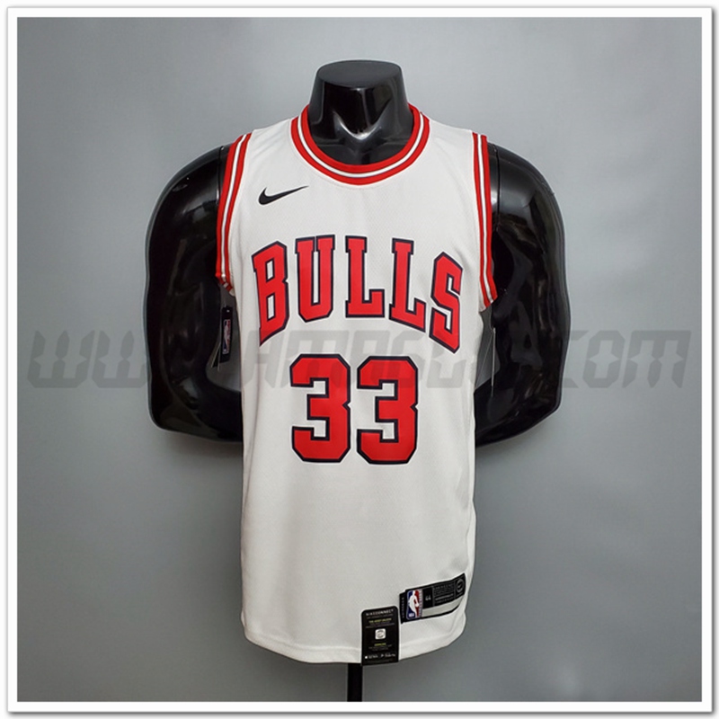Maglia Chicago Bulls (Pippen #33) Bianco