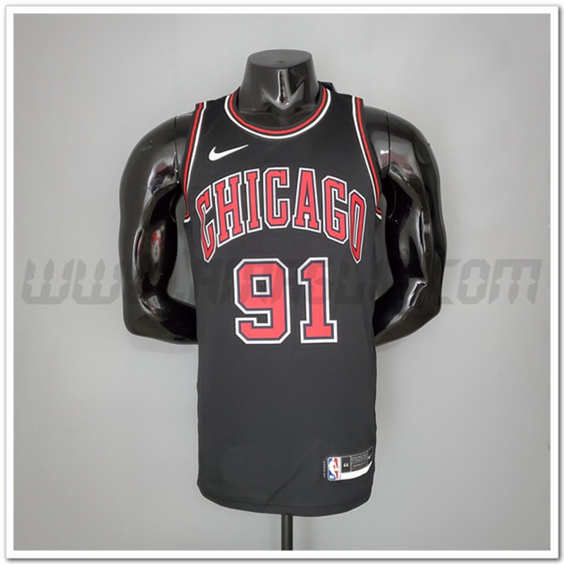 Maglia Chicago Bulls (Rooman #91) Nero
