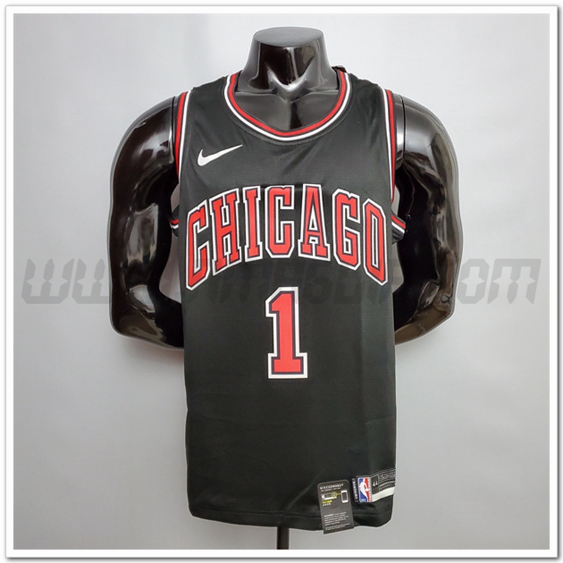 Maglia Chicago Bulls (Rose #1) Nero