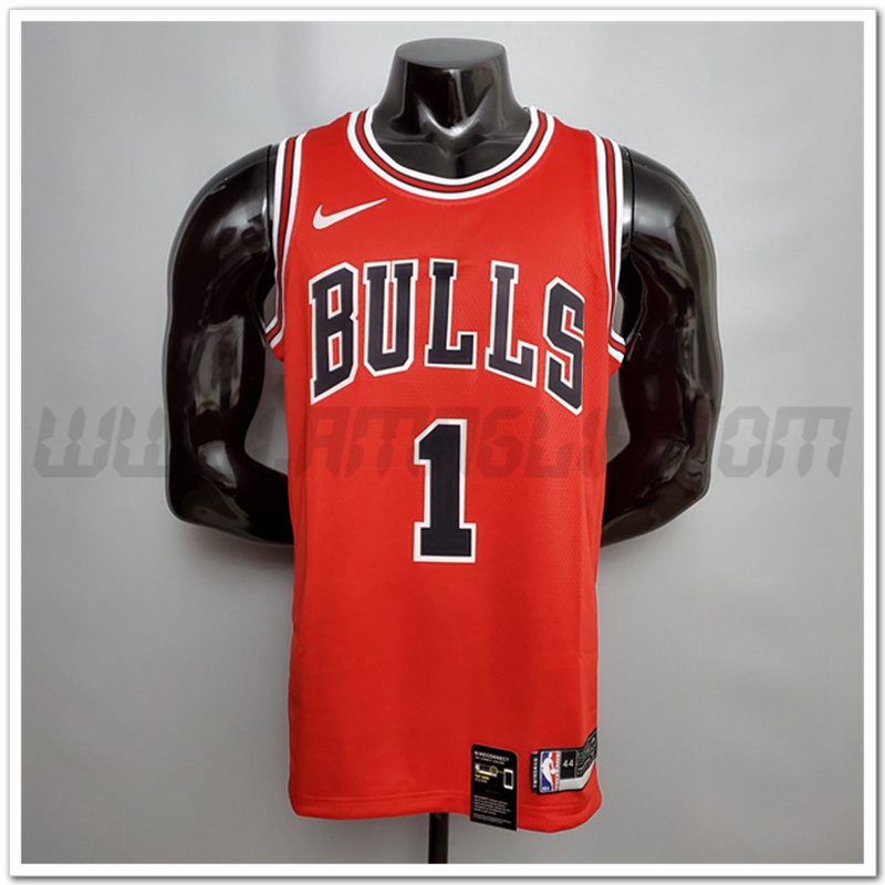 Maglia Chicago Bulls (Rose #1) Rosso