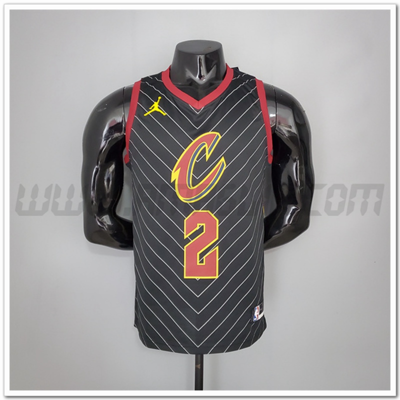 Maglia Cleveland Cavaliers (Irving #2) 2021 Nero Jordan Theme Limitata
