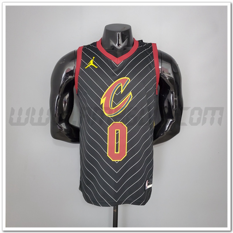 Maglia Cleveland Cavaliers (Love #0) 2021 Nero Jordan Theme Limitata
